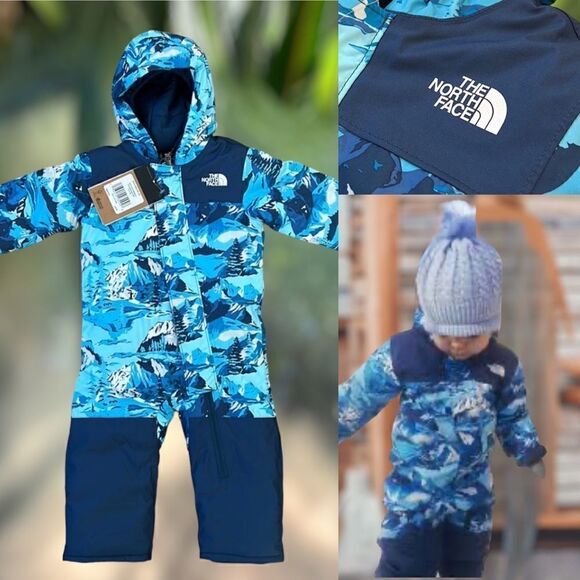 The North Face Infant Baby Toddler Insulated Thermo Snowsuit Size 3-6 Months - Picture 1 of 11